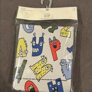 GAP Monster ABC Longsleeve Shirt & Pant Pajama Set 4 years NWT
